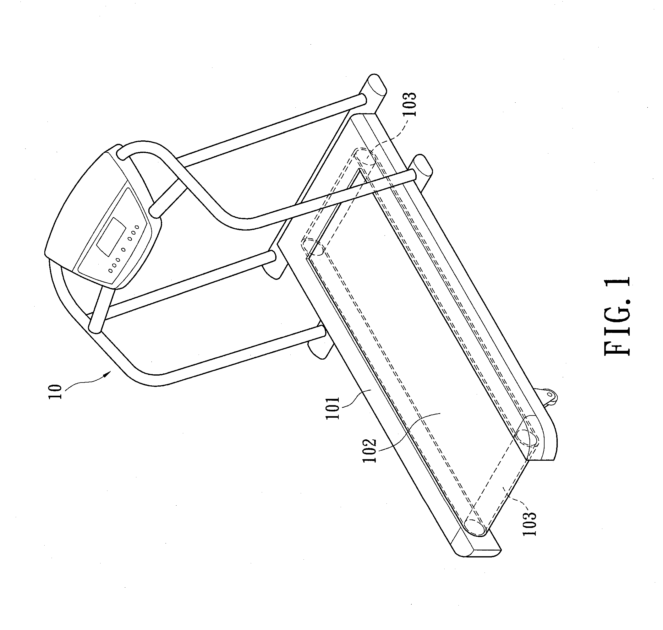 Treadmill roller structure and treadmill