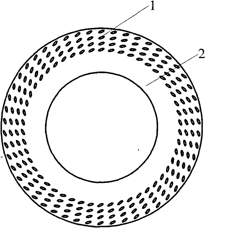 Tilting directional microporous end surface mechanical sealing structure