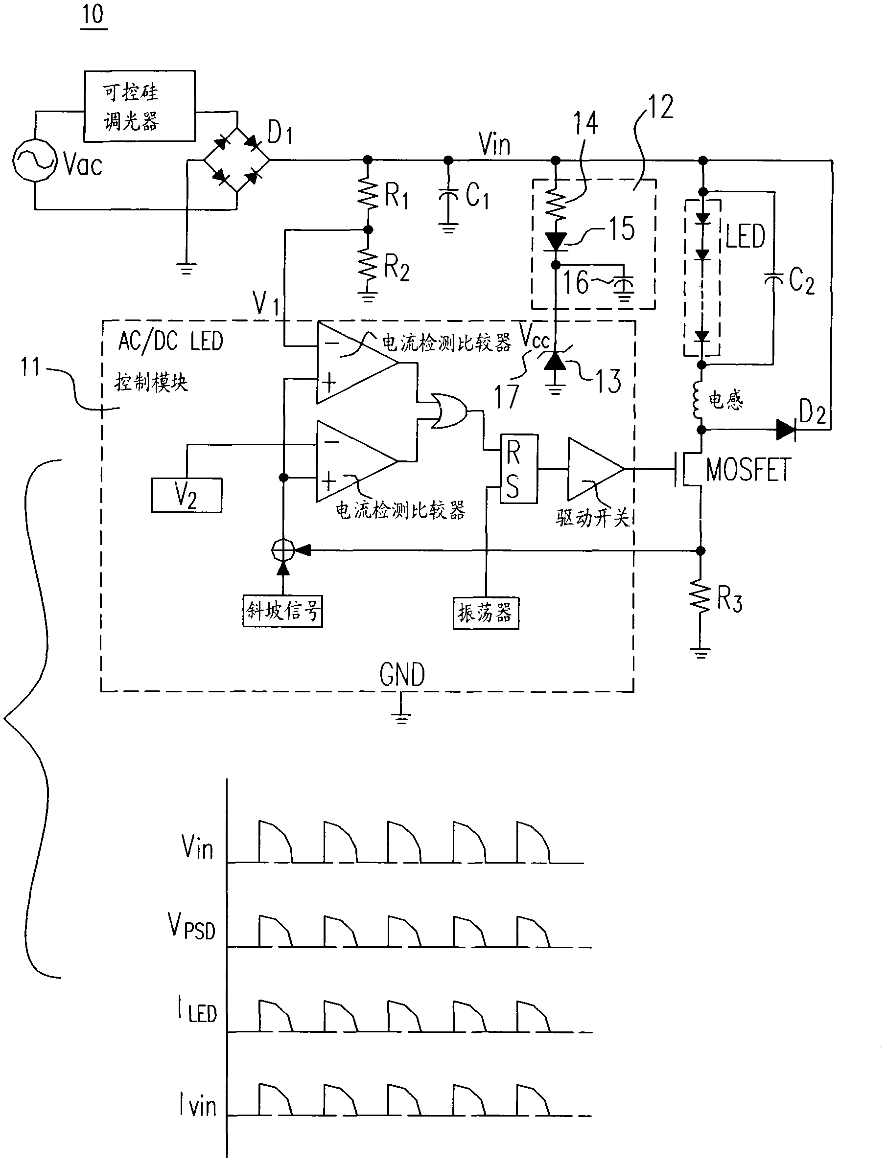 Driving circuit for LED