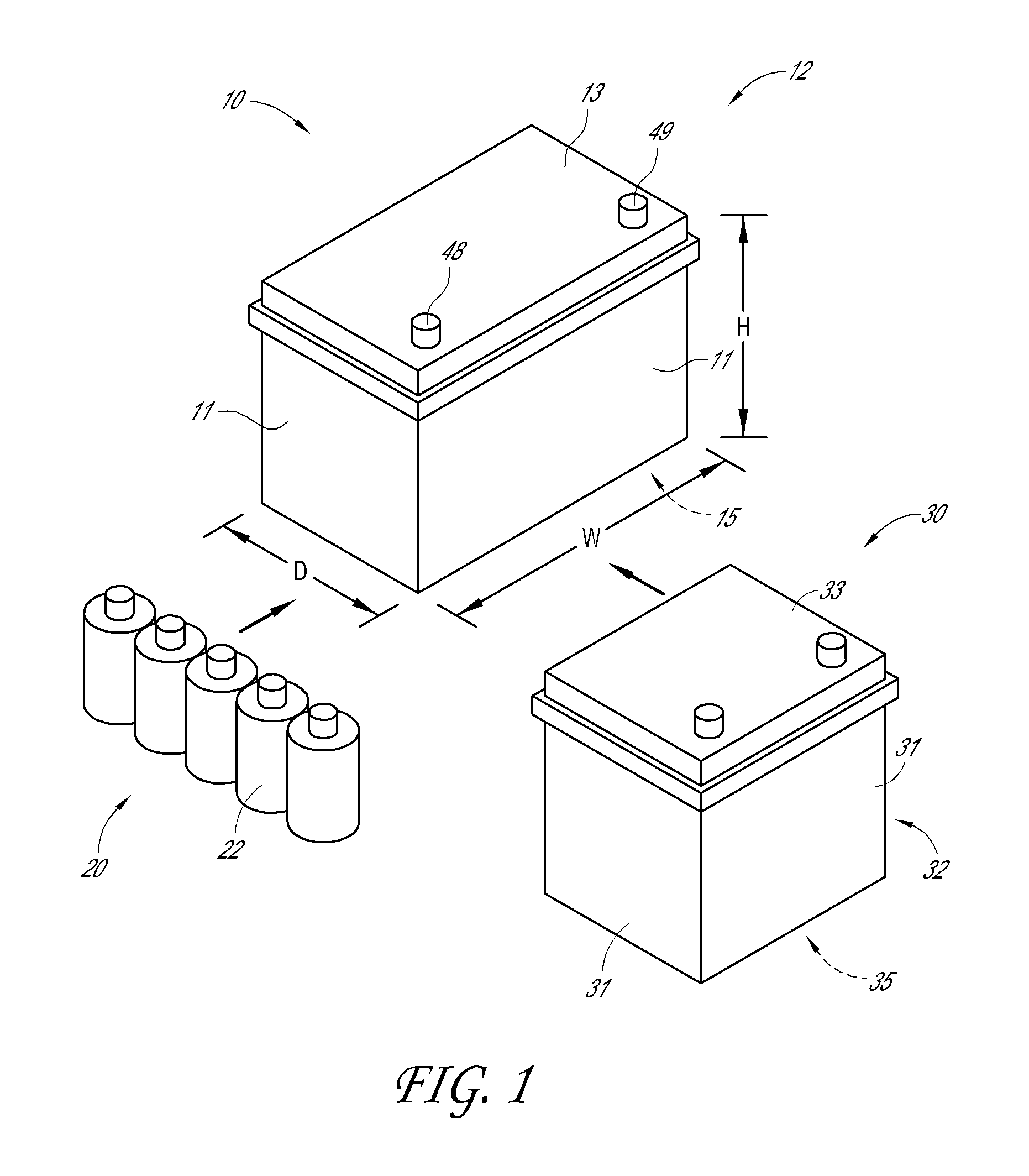 Ultracapacitor/battery combination and bus bar system