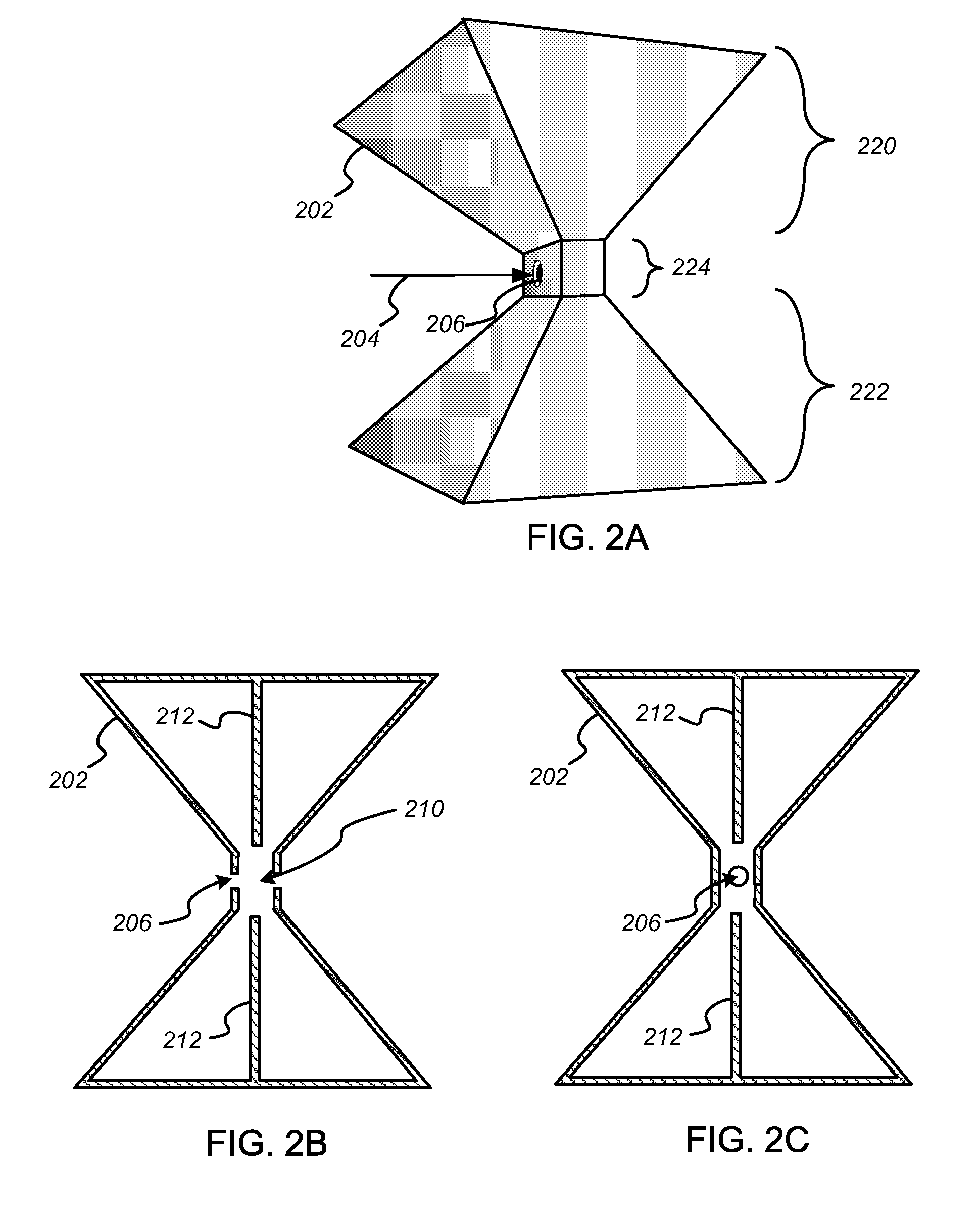 Bowtie deflector cavity for a linear beam device