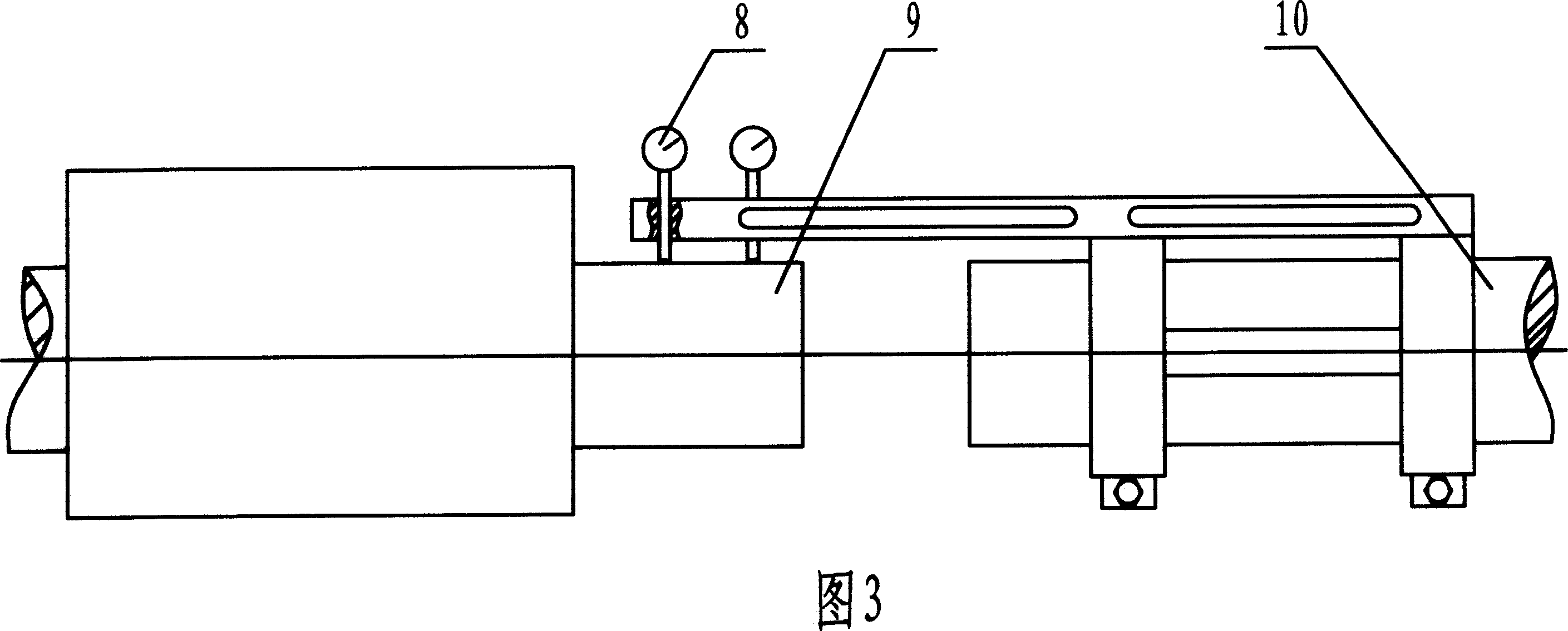 Non-flange shafts centring device