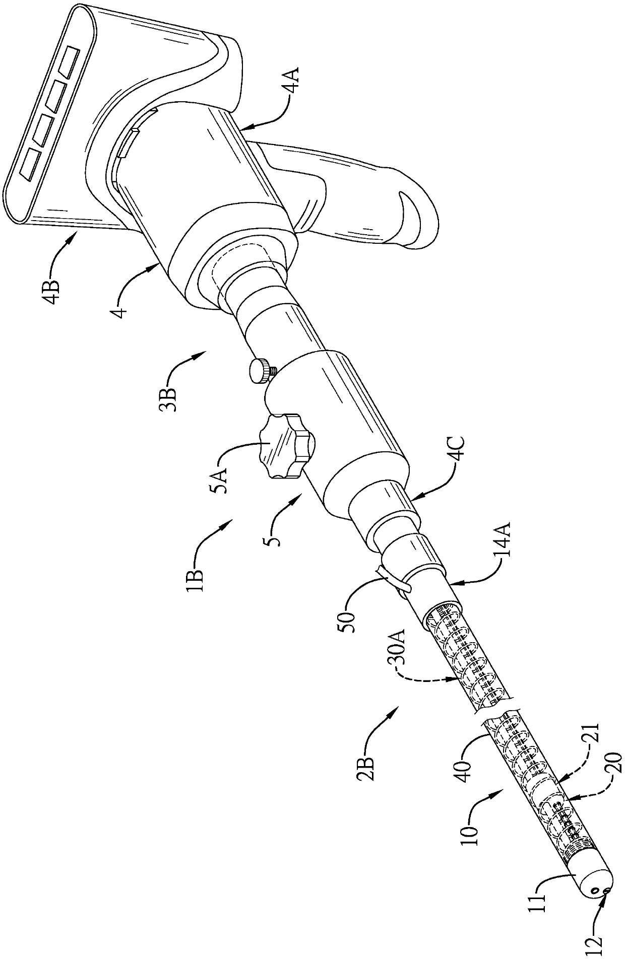 Disposable endoscope set and endoscope device