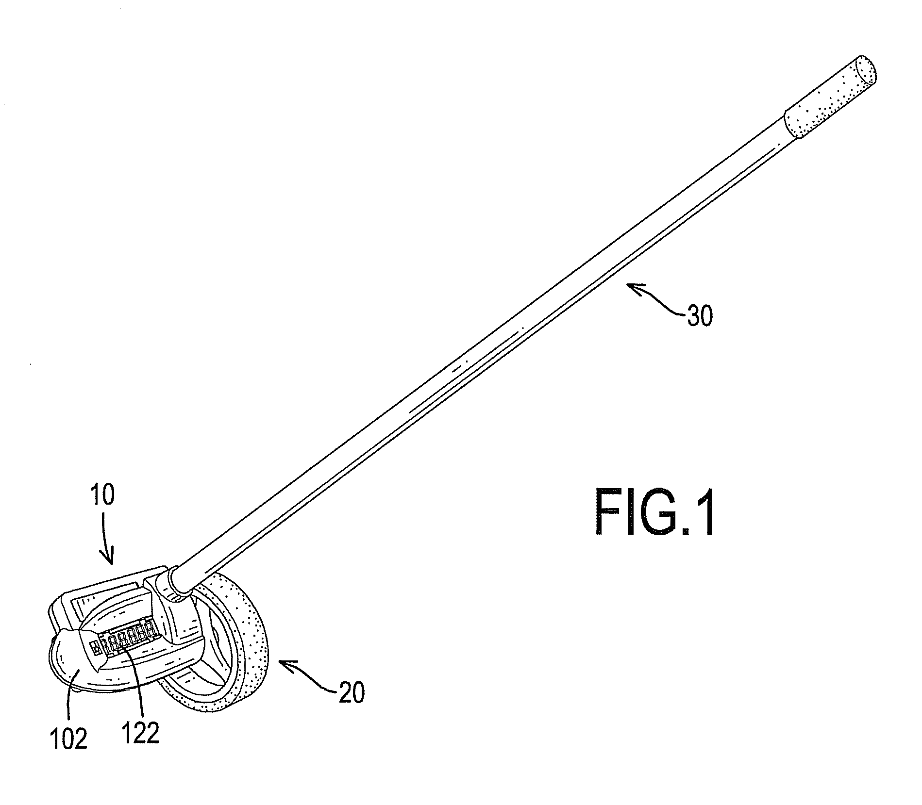 Electronic measuring wheel