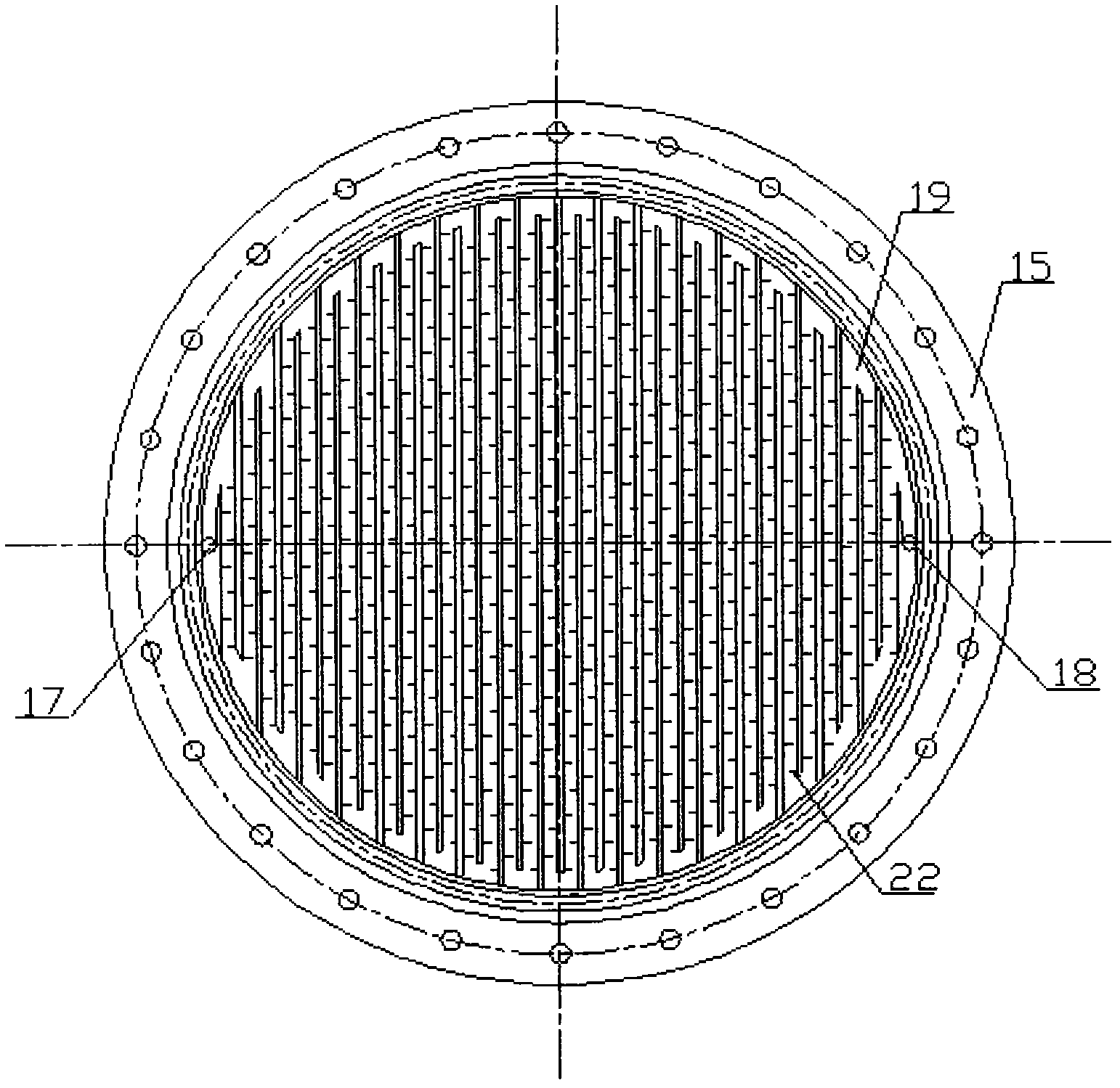 Flat plate turbulence type dynamic membrane separation device and membrane separation method thereof