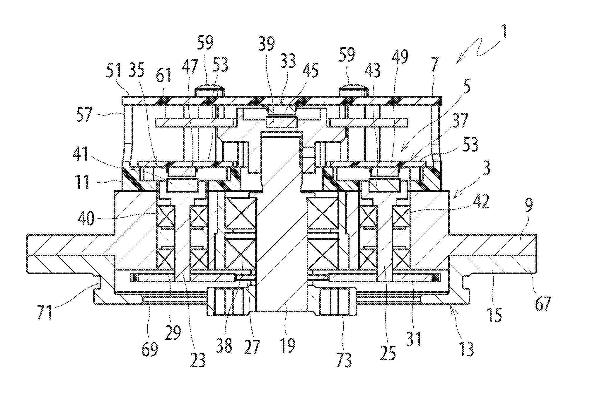 Encoder with gear mechanism and optical encoder device