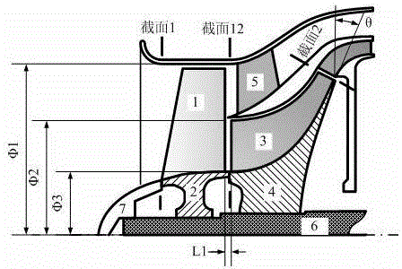 Single rotor minitype turbofan engine adopting axial flow oblique flow serial composite compressing system