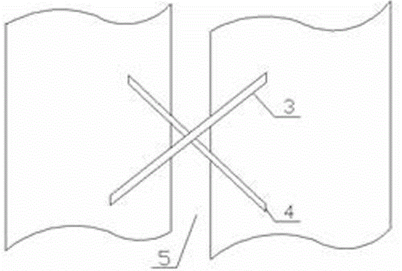 Long-gauge FBG (Fiber Bragg Grating) based settlement joint two-dimensional deformation and opposite inclination monitoring method