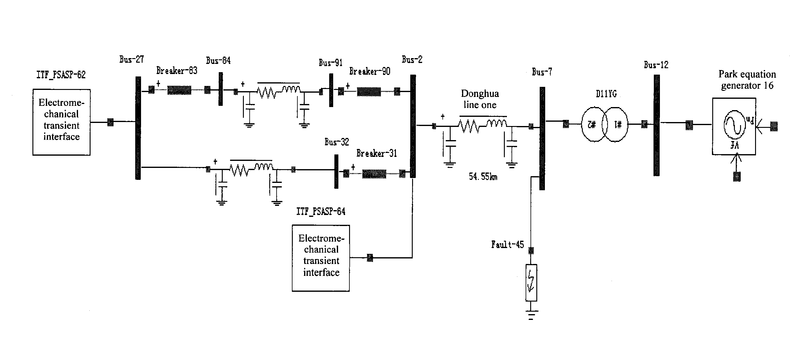 Method for calculating primary time constant of power grid