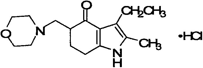A kind of synthetic method of improved molindone