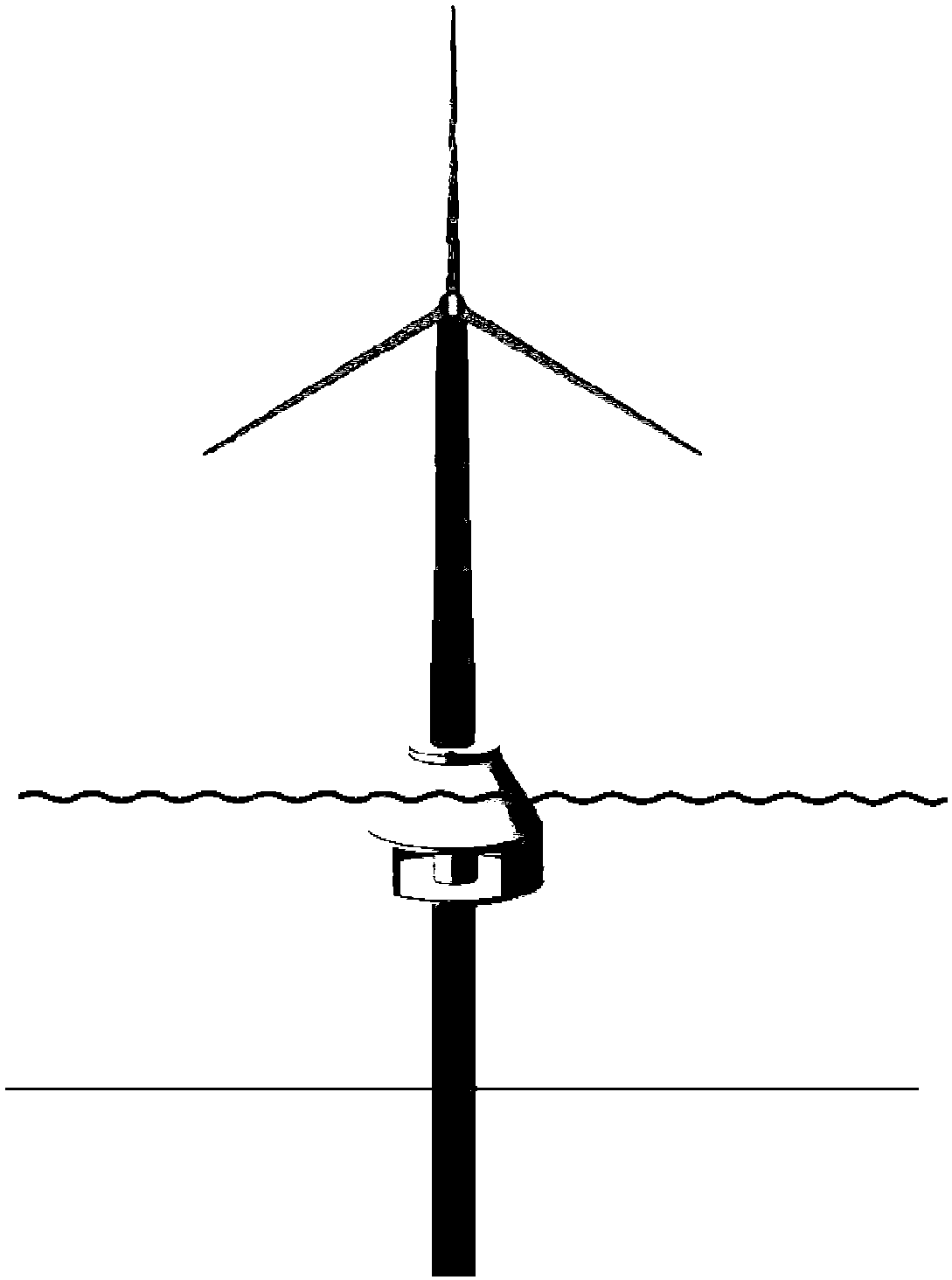 Single-pile-type wind energy-tide energy integrated power generation system applicable to offshore area