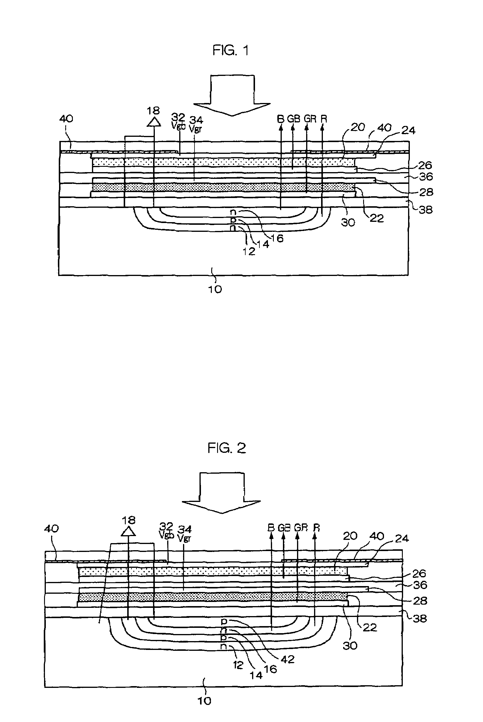 Color light receiving device and image pickup device