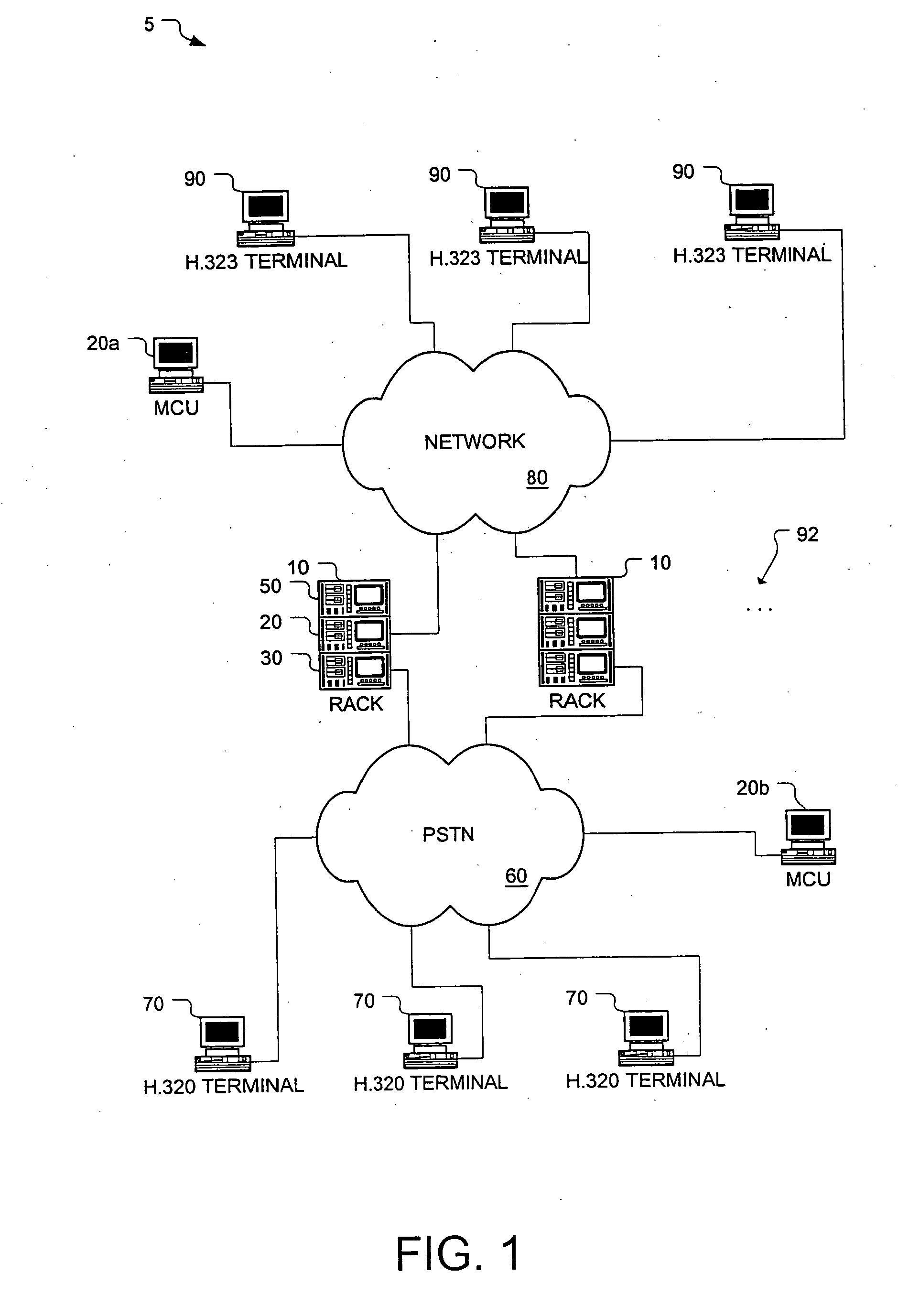 Media role management in a video conferencing network