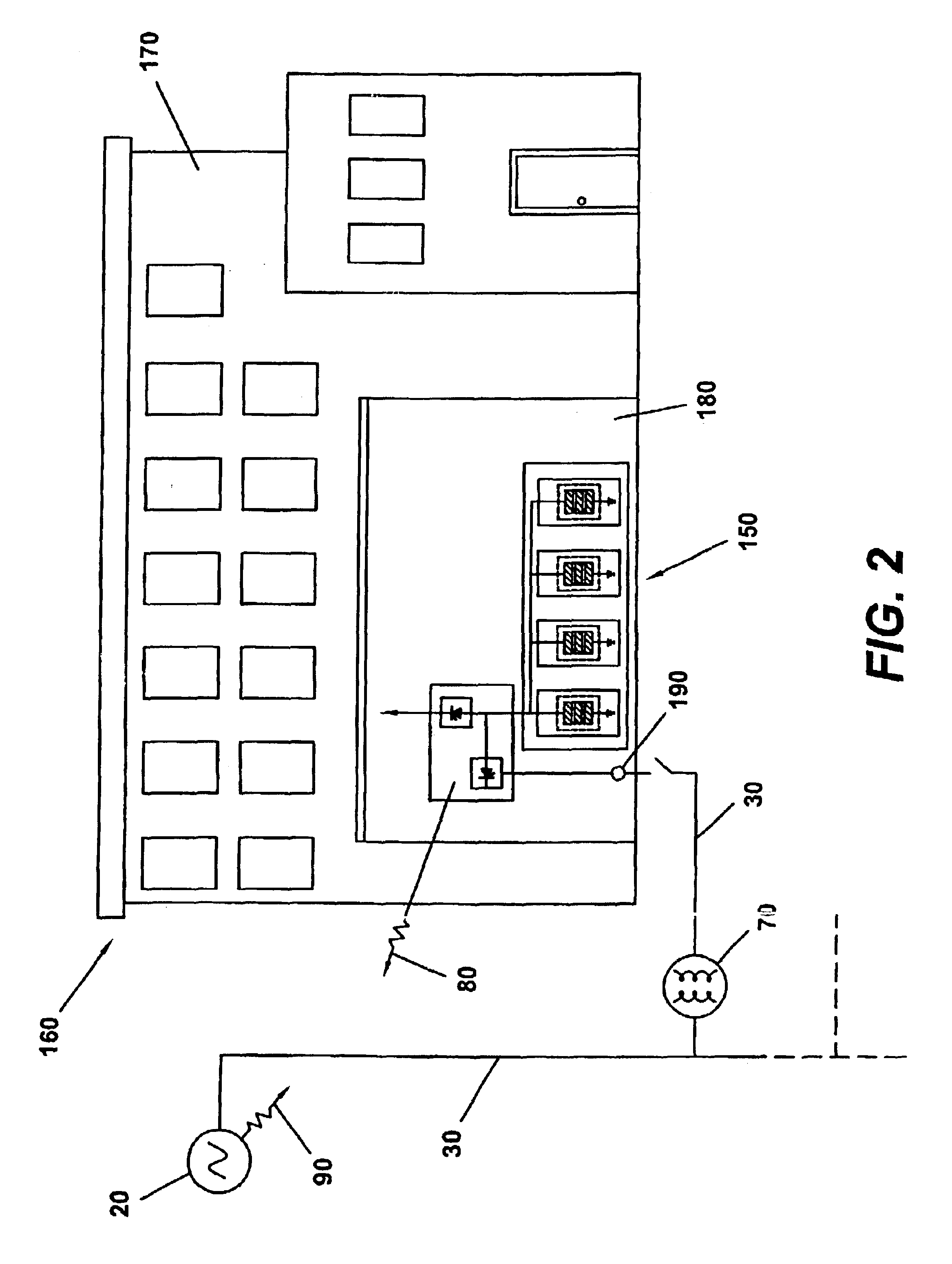 Power load-leveling system and packet electrical storage