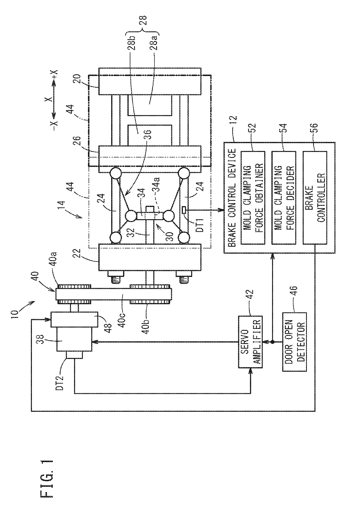 Brake control device for injection molding machine and brake control method for injection molding machine