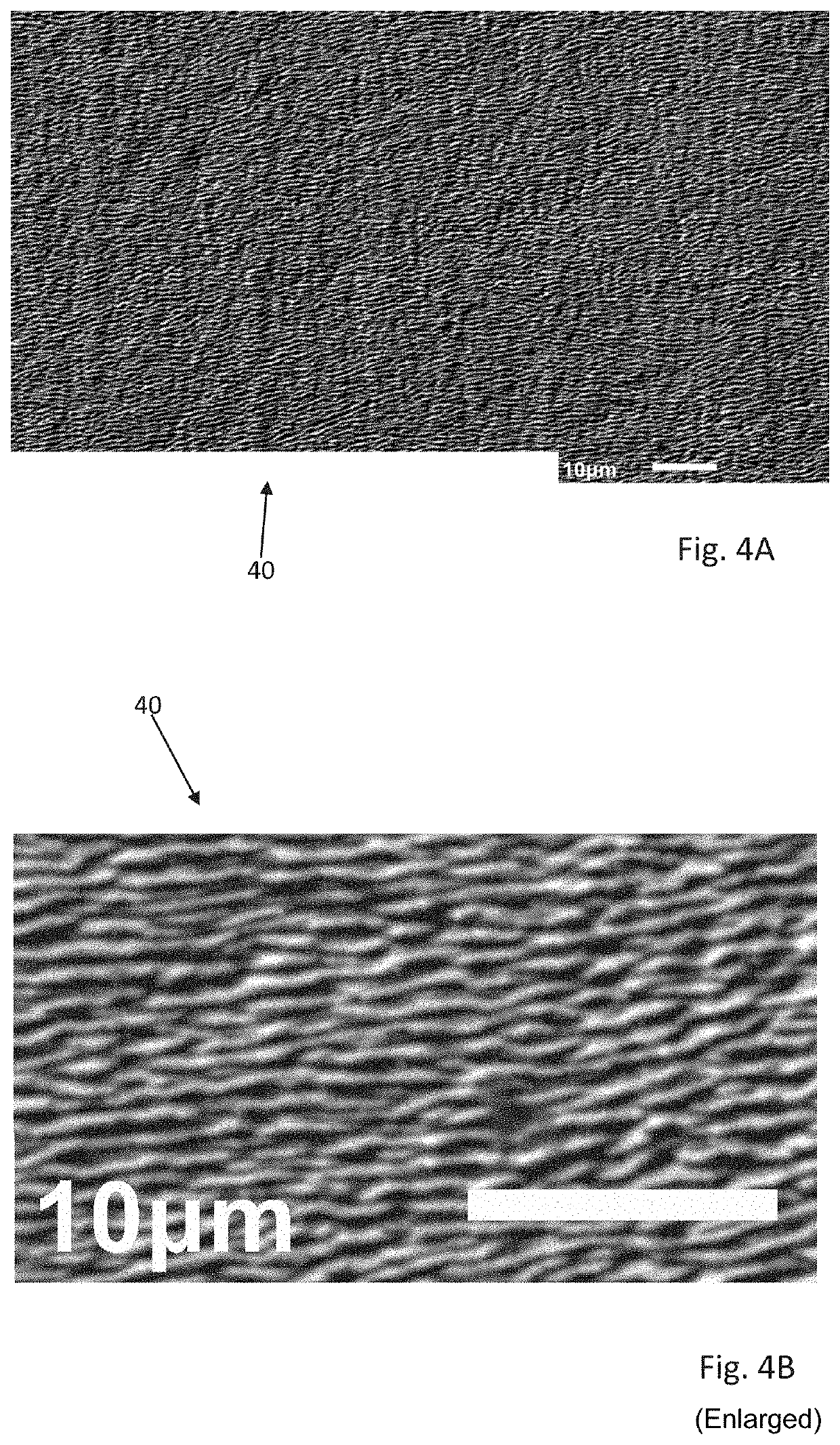 Separator plate with periodic surface structures in the nanometer to micrometer range