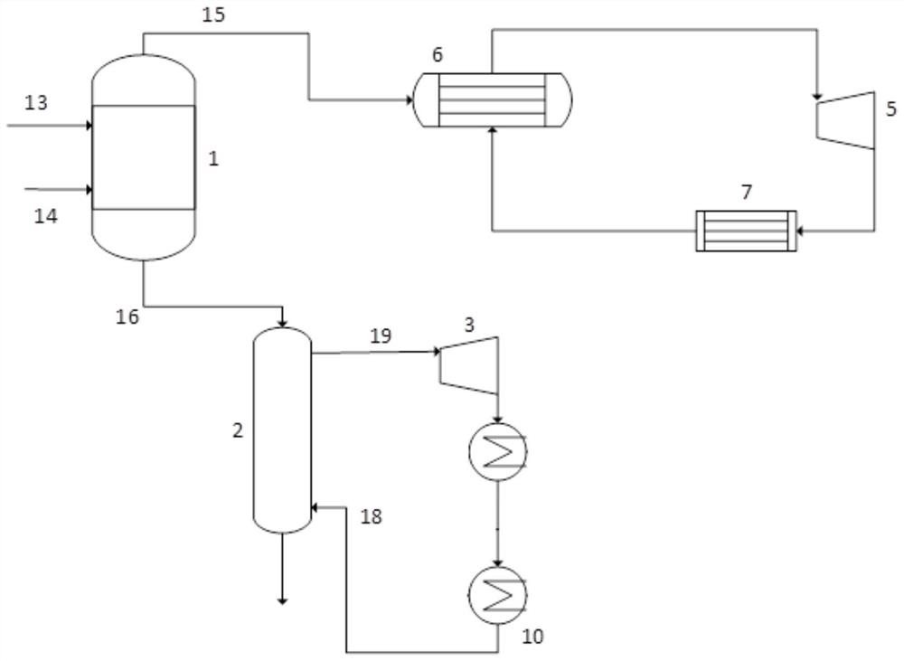 Waste incineration waste heat utilization device and method for flue ...