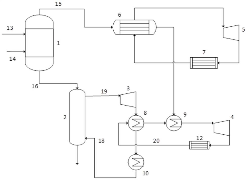 Waste incineration waste heat utilization device and method for flue ...