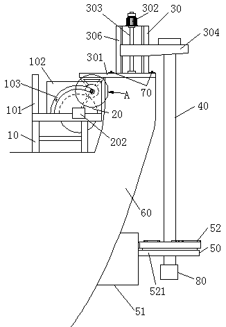 Marine equipment lifting device and use method thereof