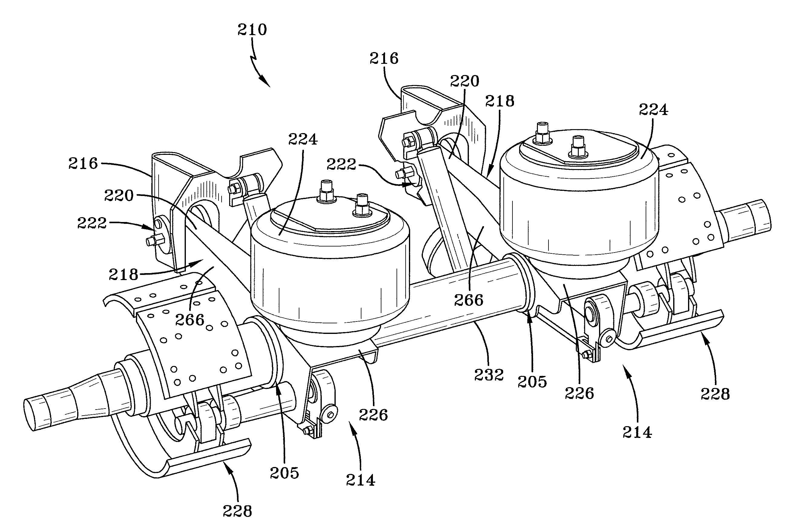Heavy-duty vehicle axle-to-beam or crossbrace-to-beam connection