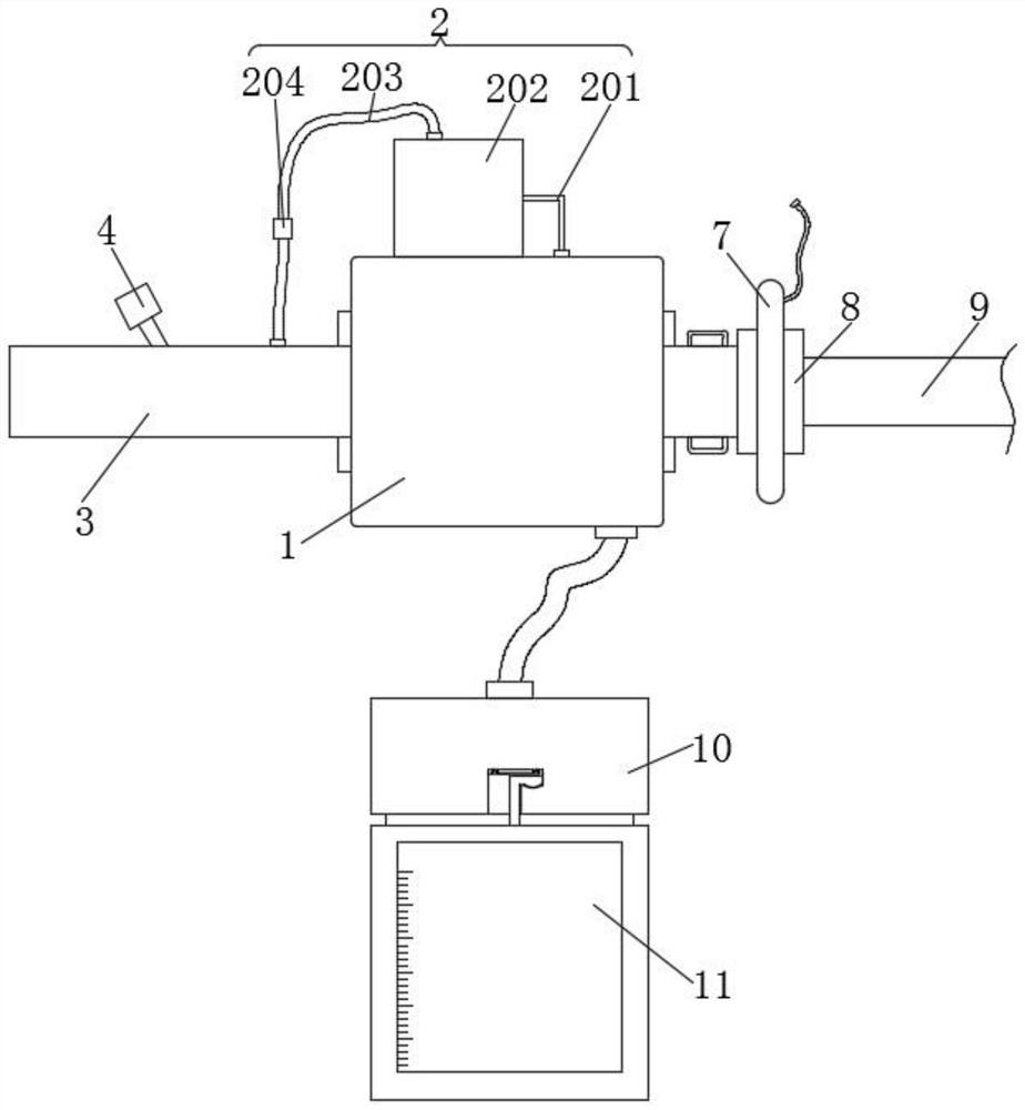 Trachea infection prevention device for anesthesiology department