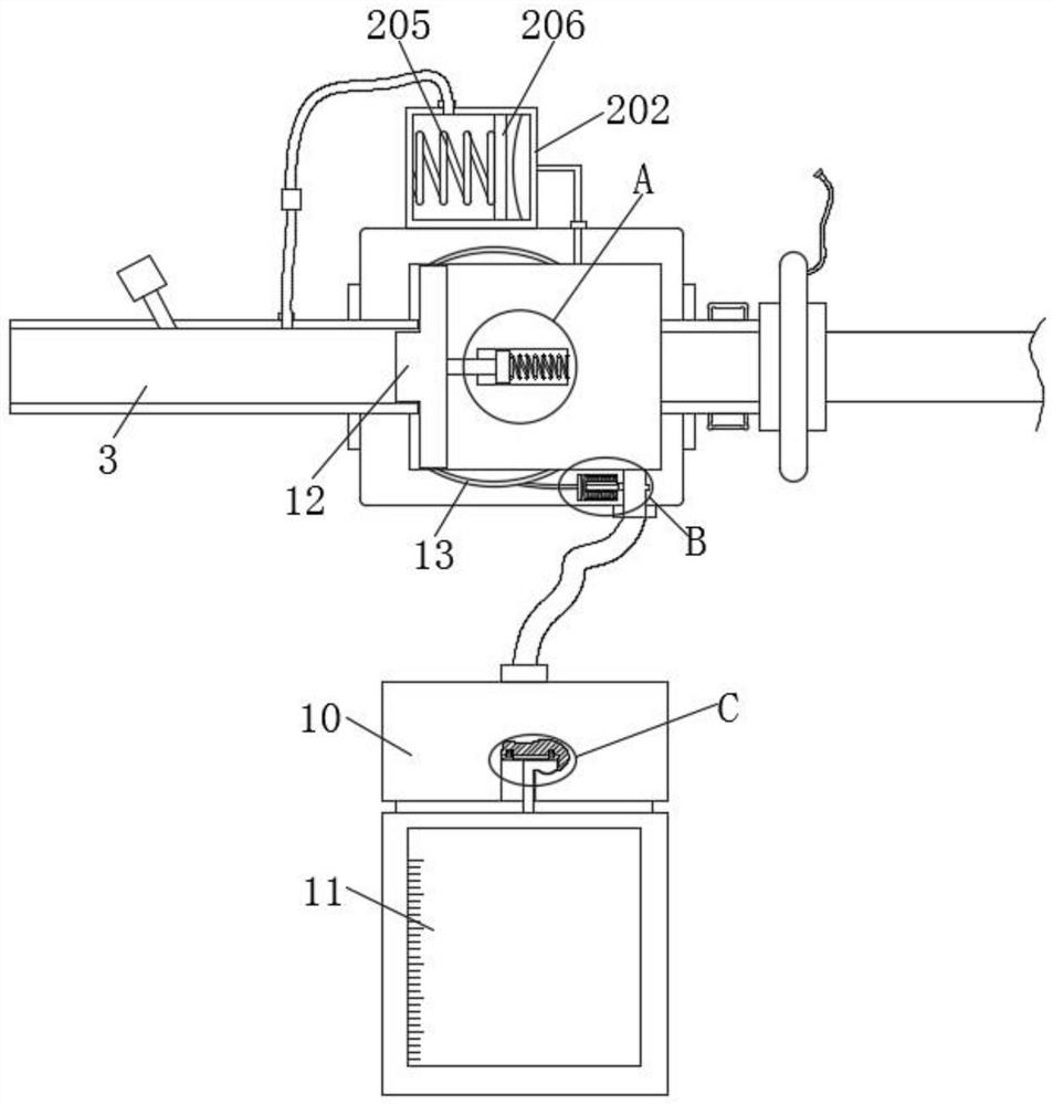 Trachea infection prevention device for anesthesiology department