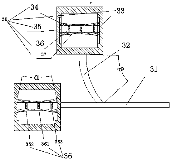 Cable clamping device for power distribution cabinet