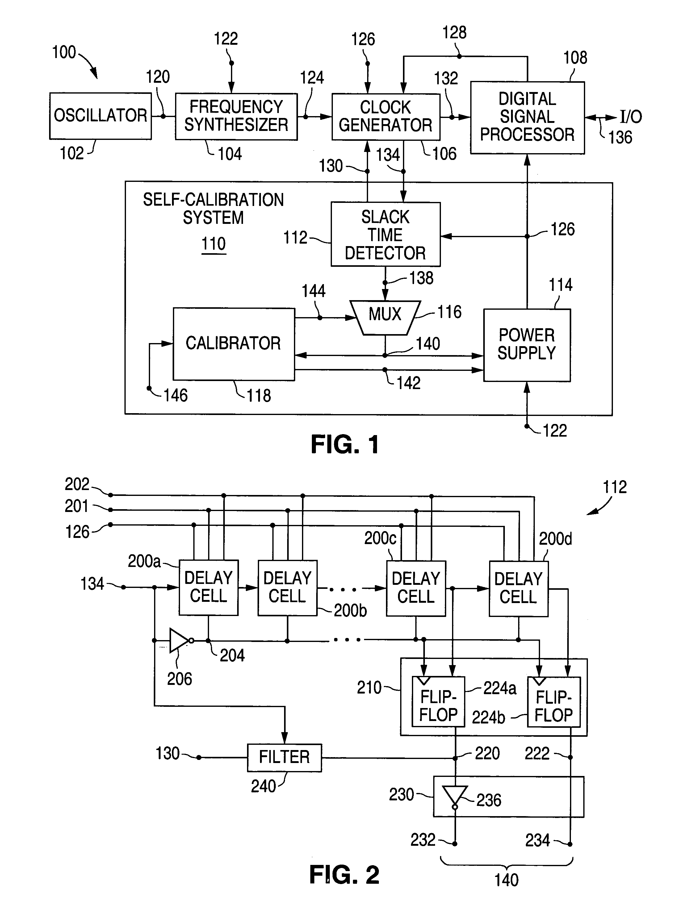 Method and system for providing self-calibration for adaptively adjusting a power supply voltage in a digital processing system