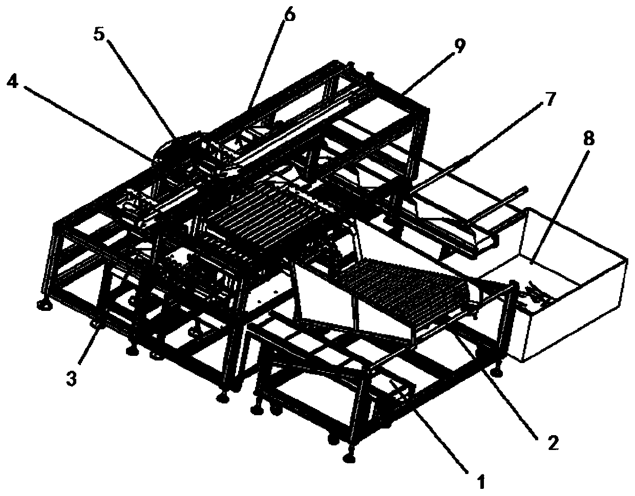 A broom automatic assembly device