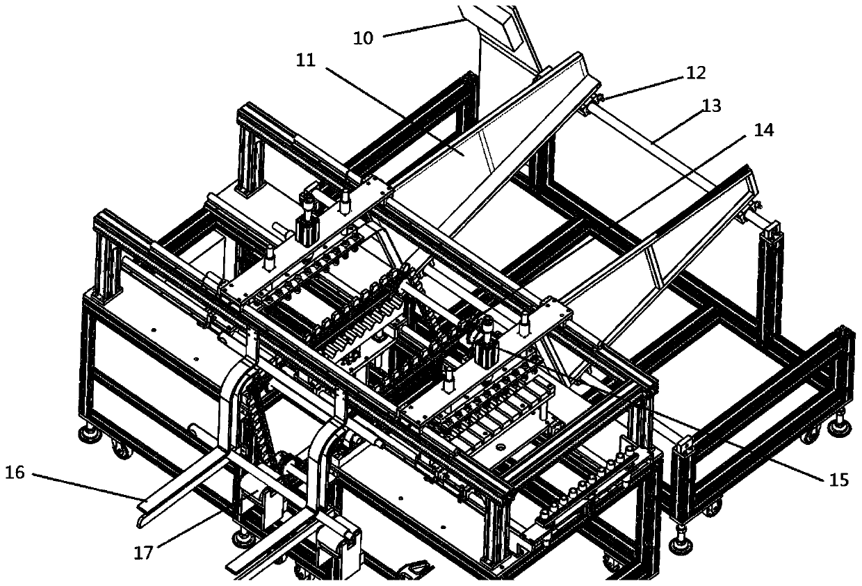 A broom automatic assembly device