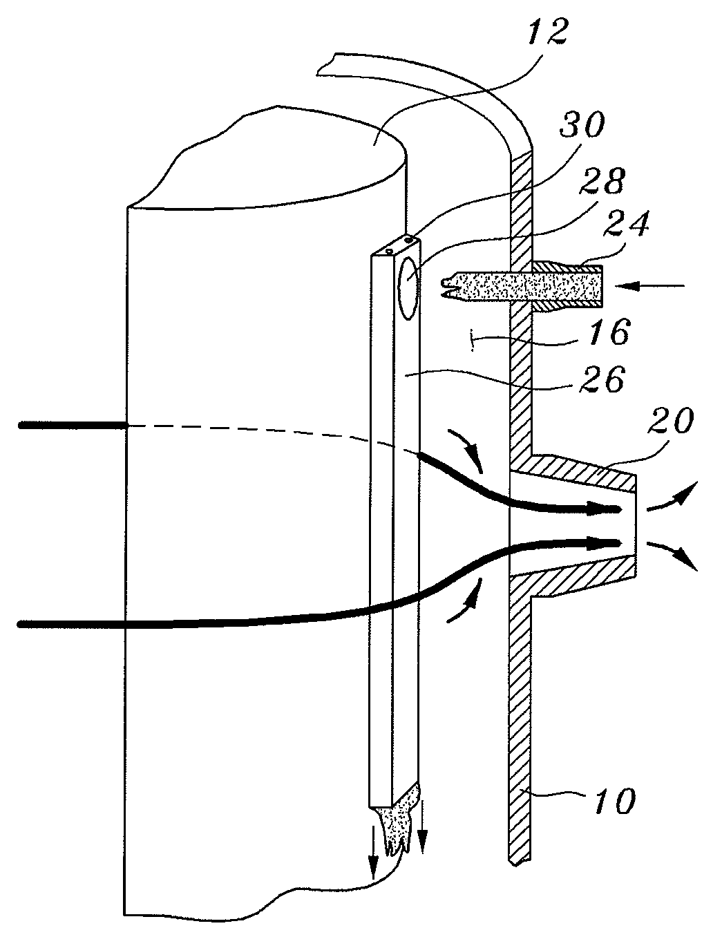 Emergency core cooling system having core barrel injection extension ducts