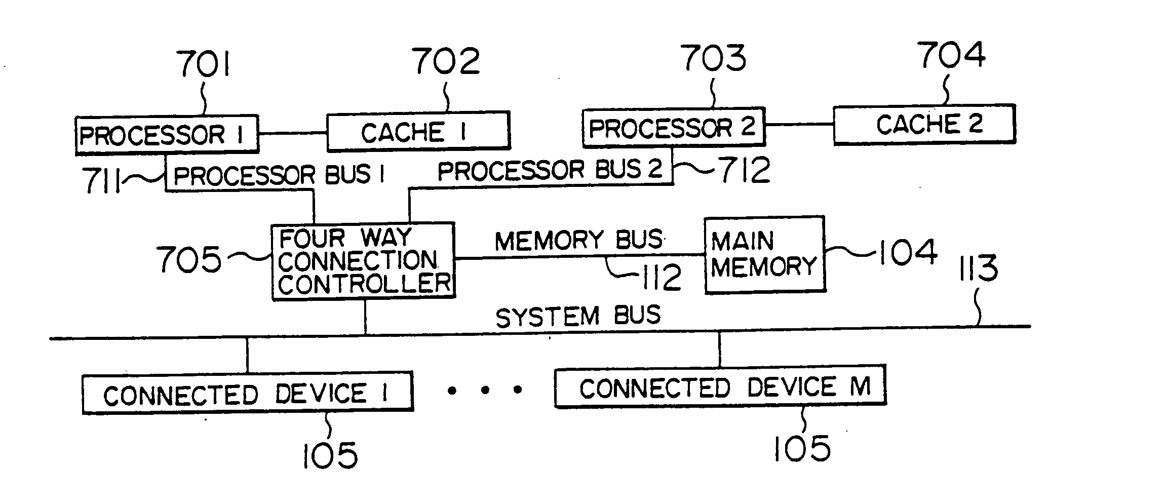 Bus system for use with information processing apparatus
