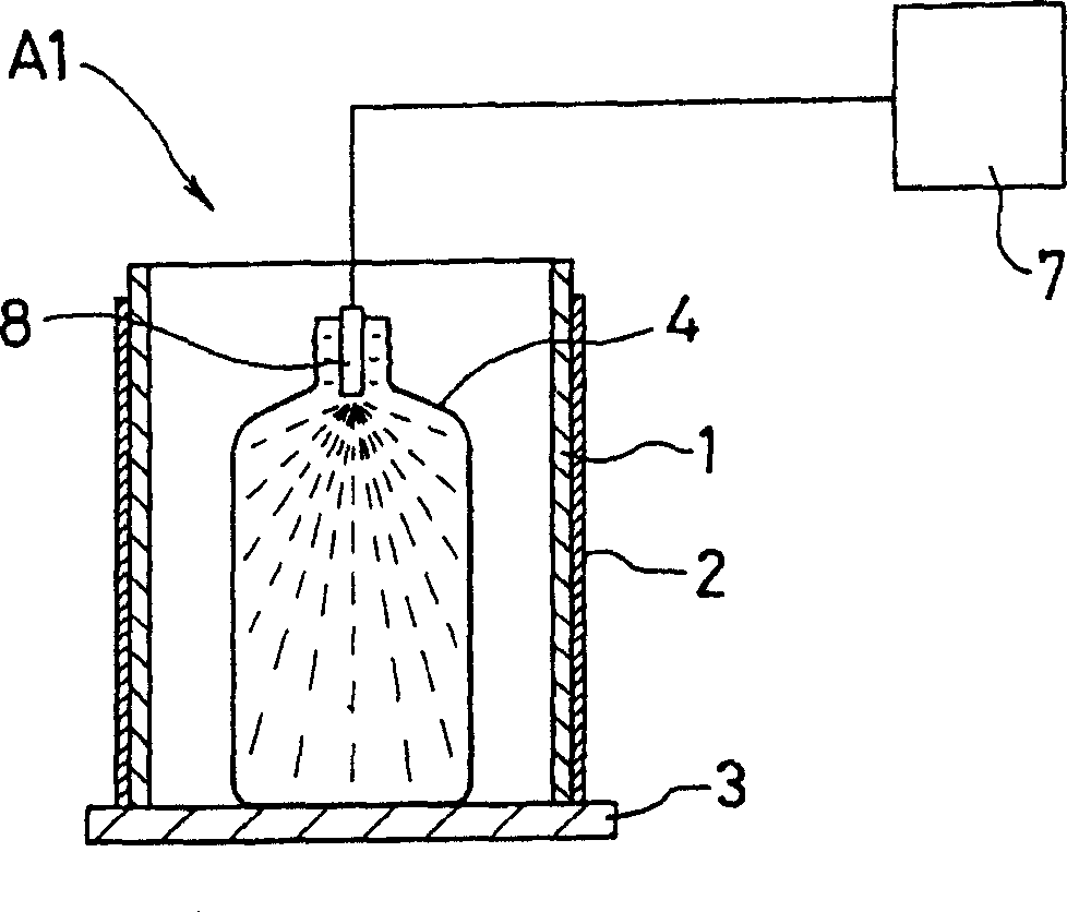 Method and device for sterilizing packaging material using high voltage pulse power
