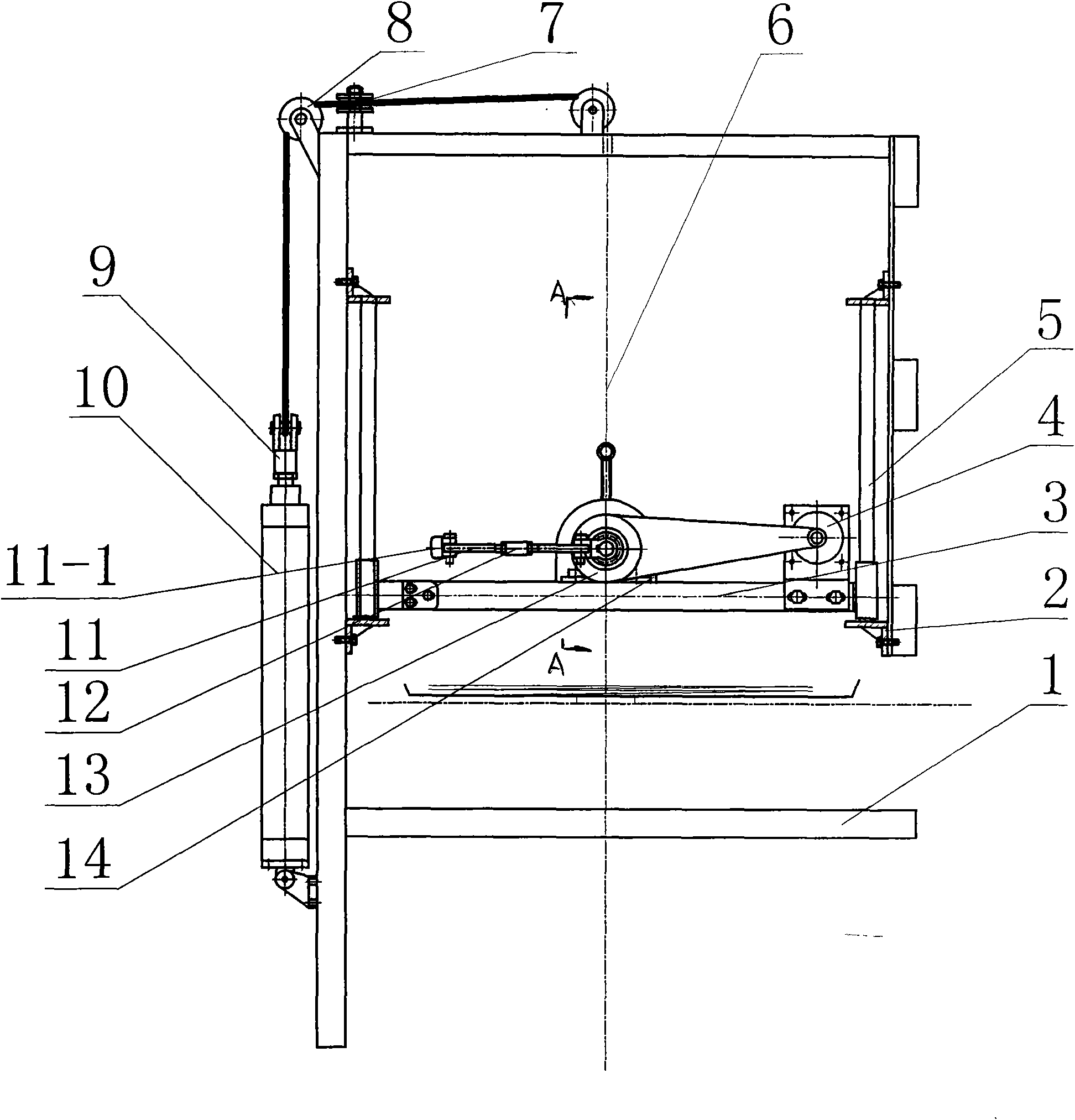 Full-automatic plaiting device for casting machine