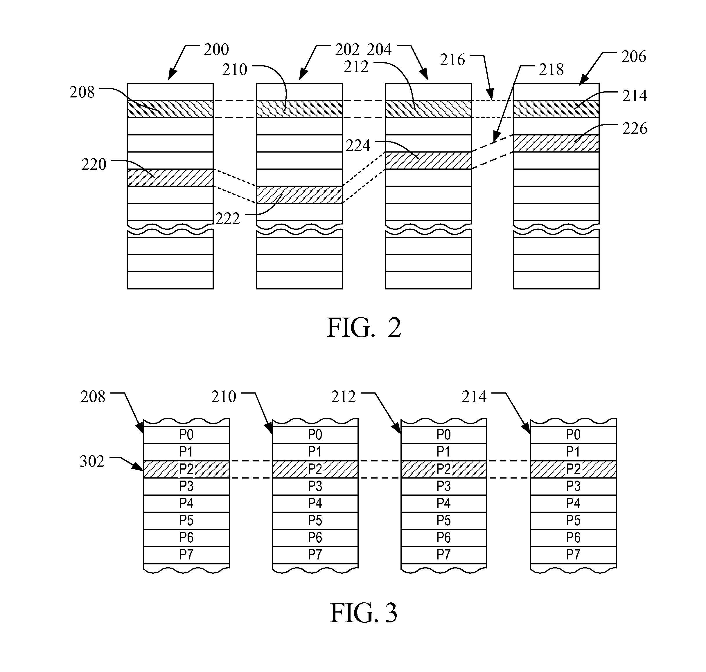 Method and system for dynamic compression of address tables in a memory