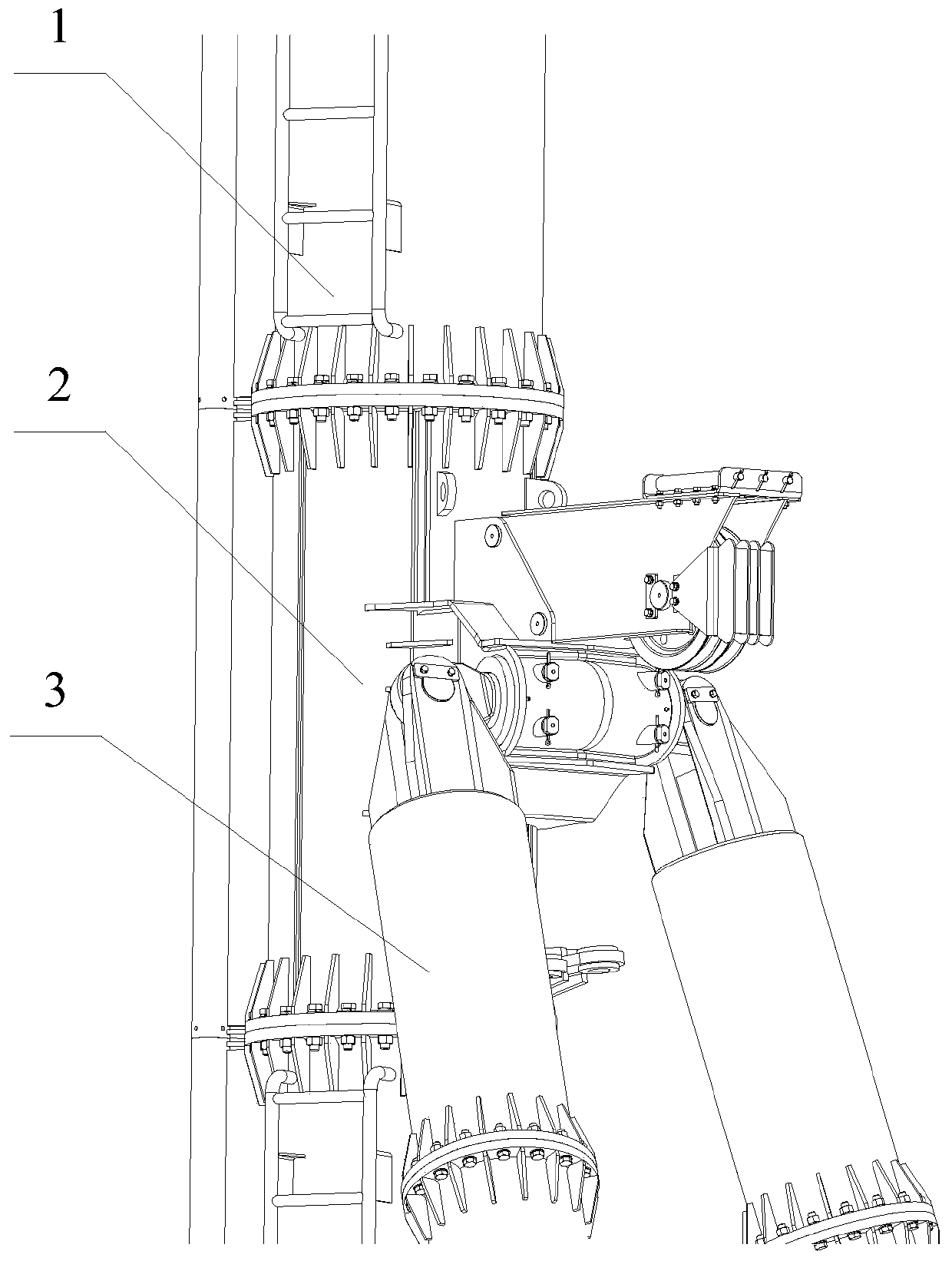 Pile mechanical equipment and diagonal brace connection device - Eureka ...