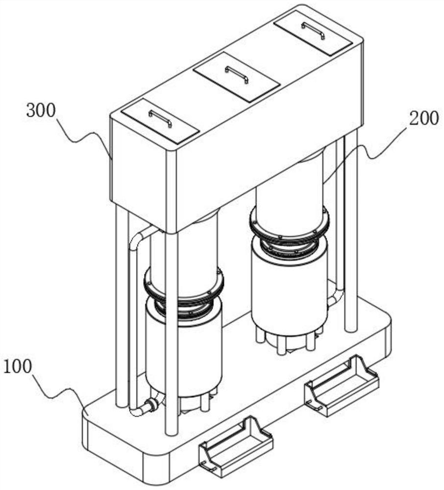 A kind of circulating drying device for lithium battery raw material processing