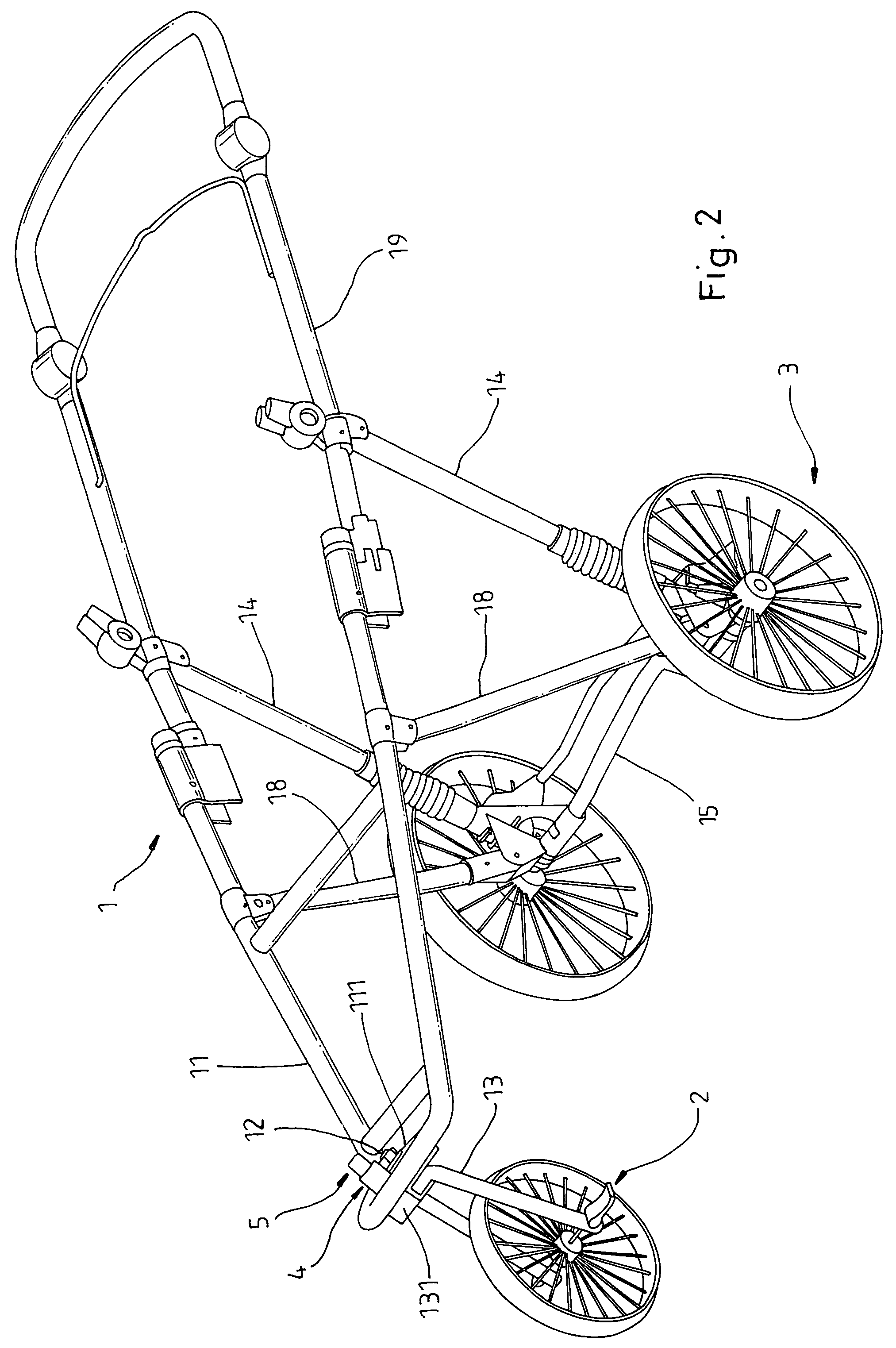Front fork swivel control structure of a jogging stroller