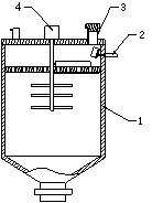 Charging device for producing cosmetics