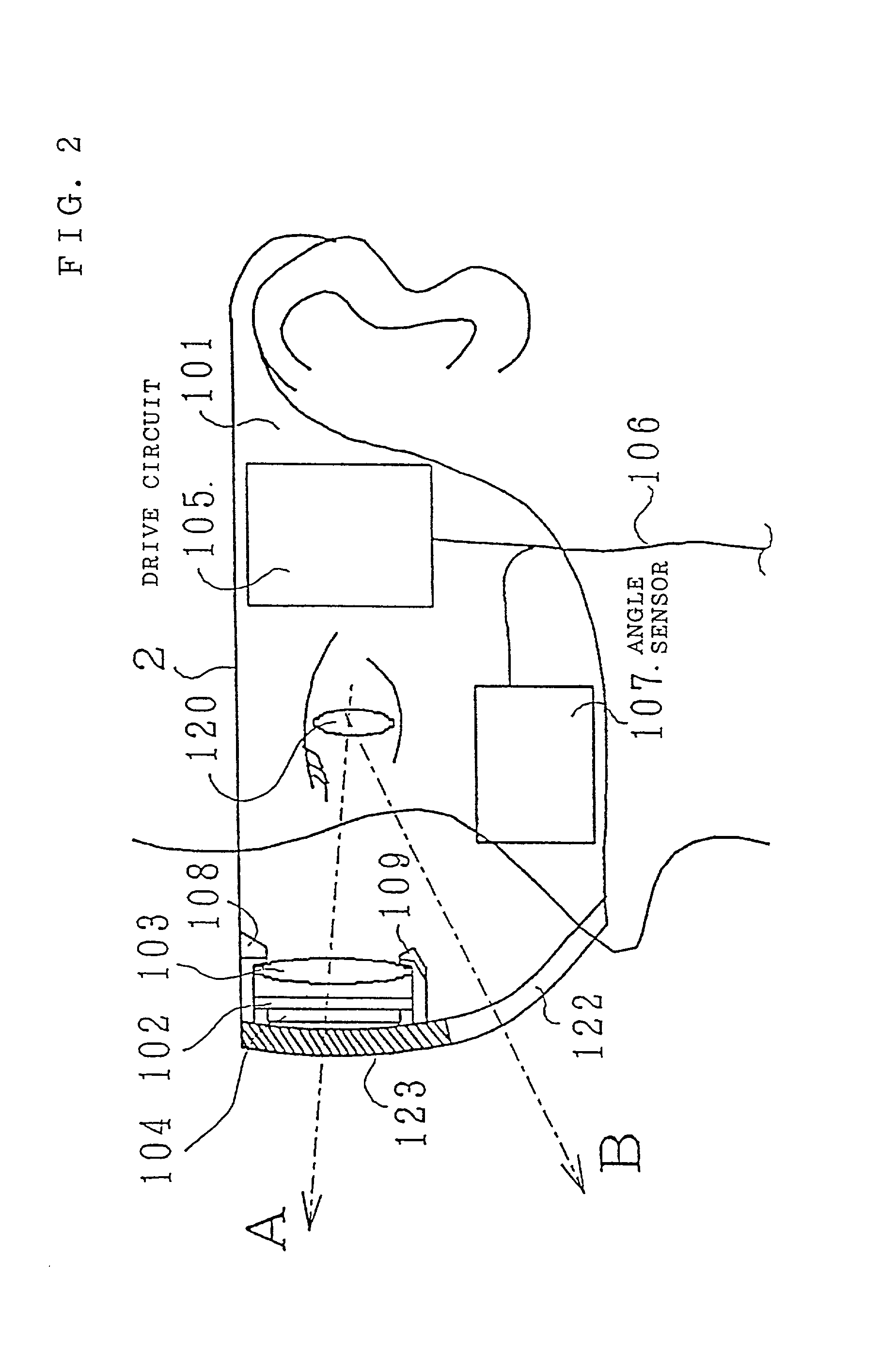 Head-mounted image display device and data processing apparatus including the same