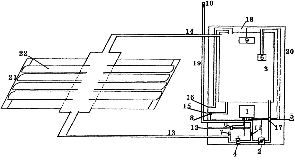 Split vacuum pipe type solar water heater