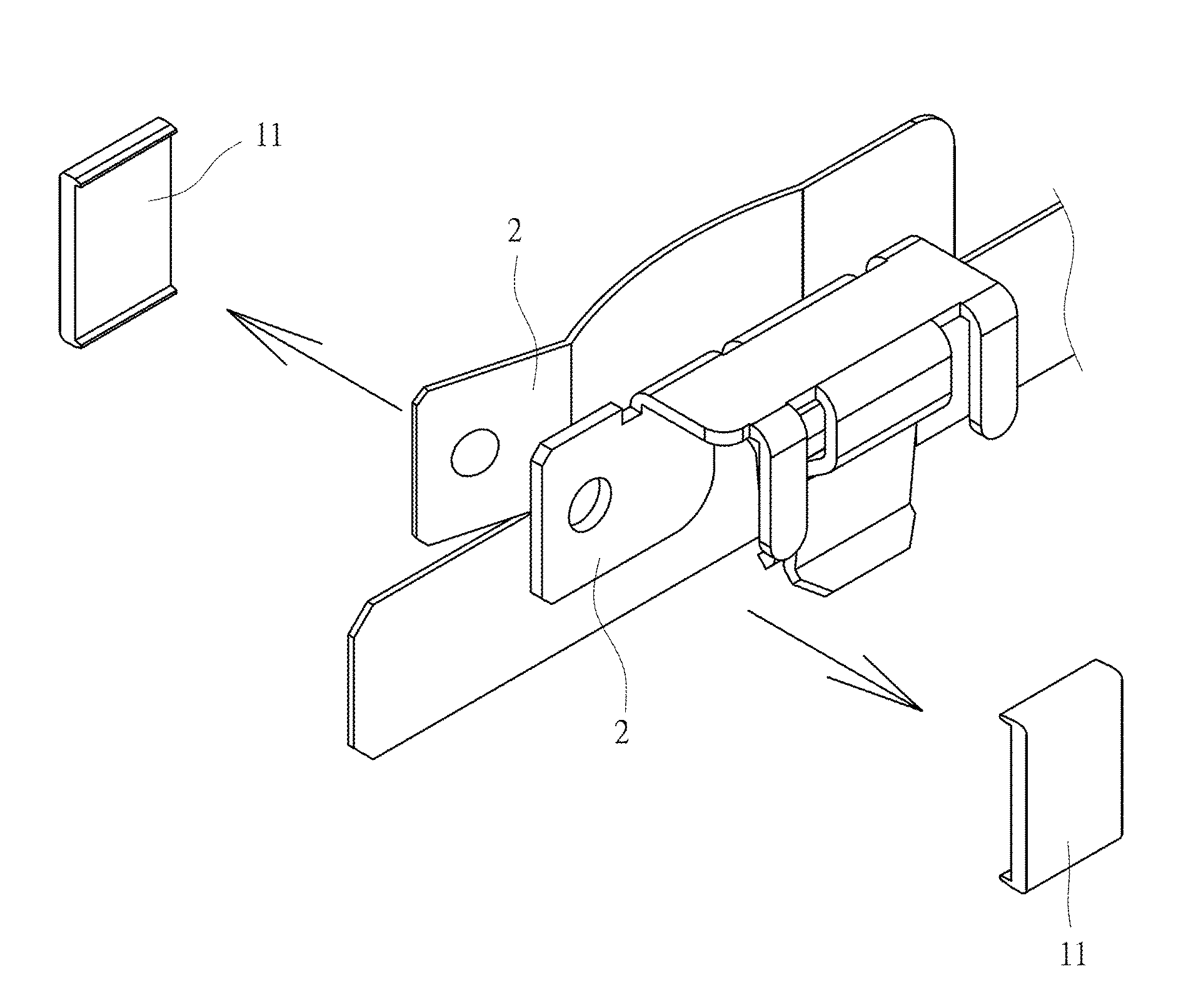 Hot melt insulation fixing plate as well as a plug and a socket using that hot melt insulation fixing plate