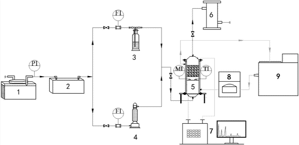 Ozone decomposition experiment device