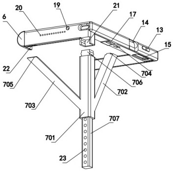 Mobile phone stand for folding mobile phone