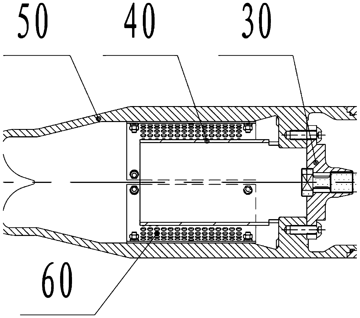 Novel arc extinguishing contact structure of high-voltage switch SF6 gas arc extinguishing chamber