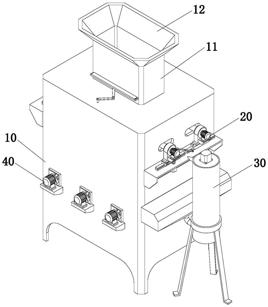 A rice screening and hulling device