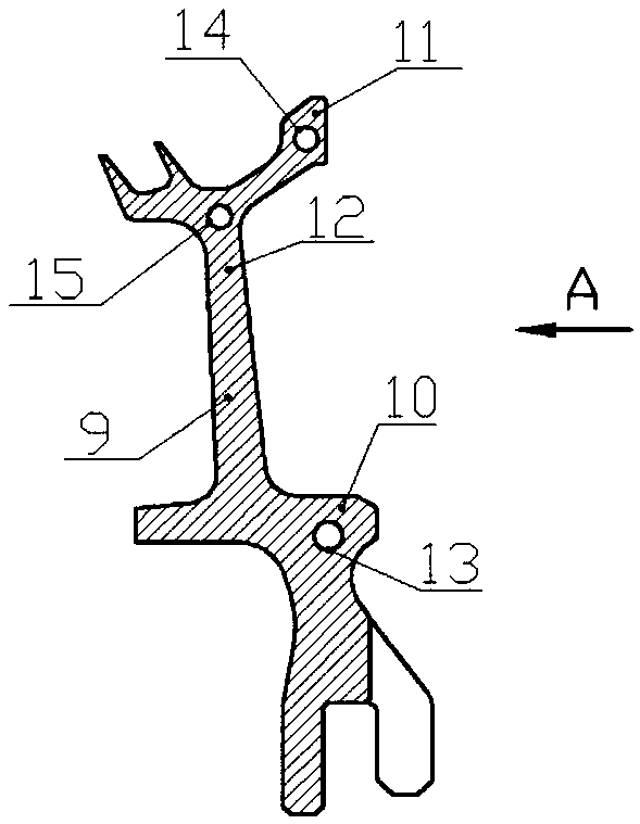 Turbine baffle plate with embedded thermal insulating pipe