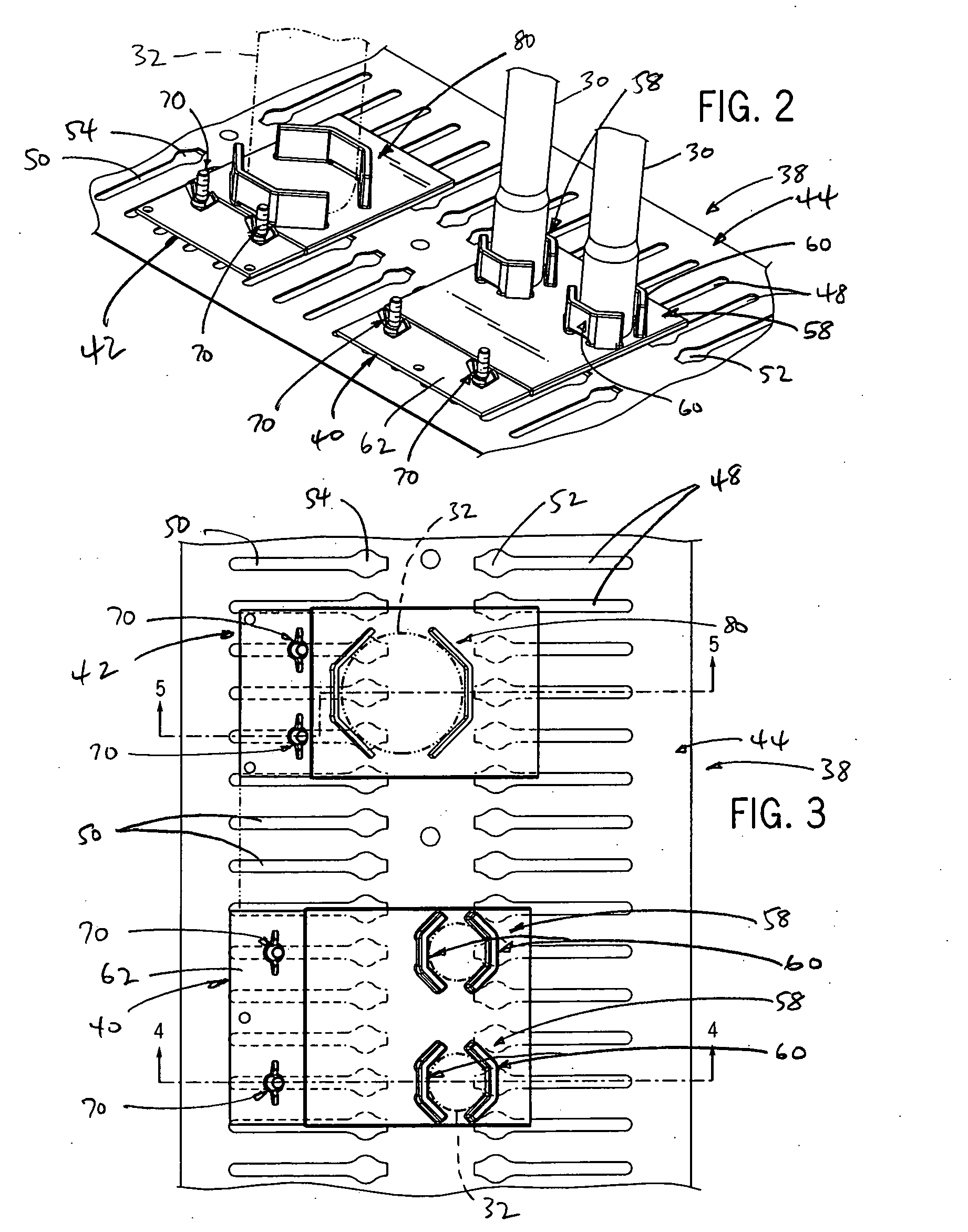Support arrangement for the lower end of an upright elongated article, such as a firearm or related accessory