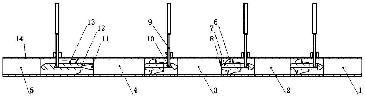 A rotary vane type multi-stage micro-bubble screening device