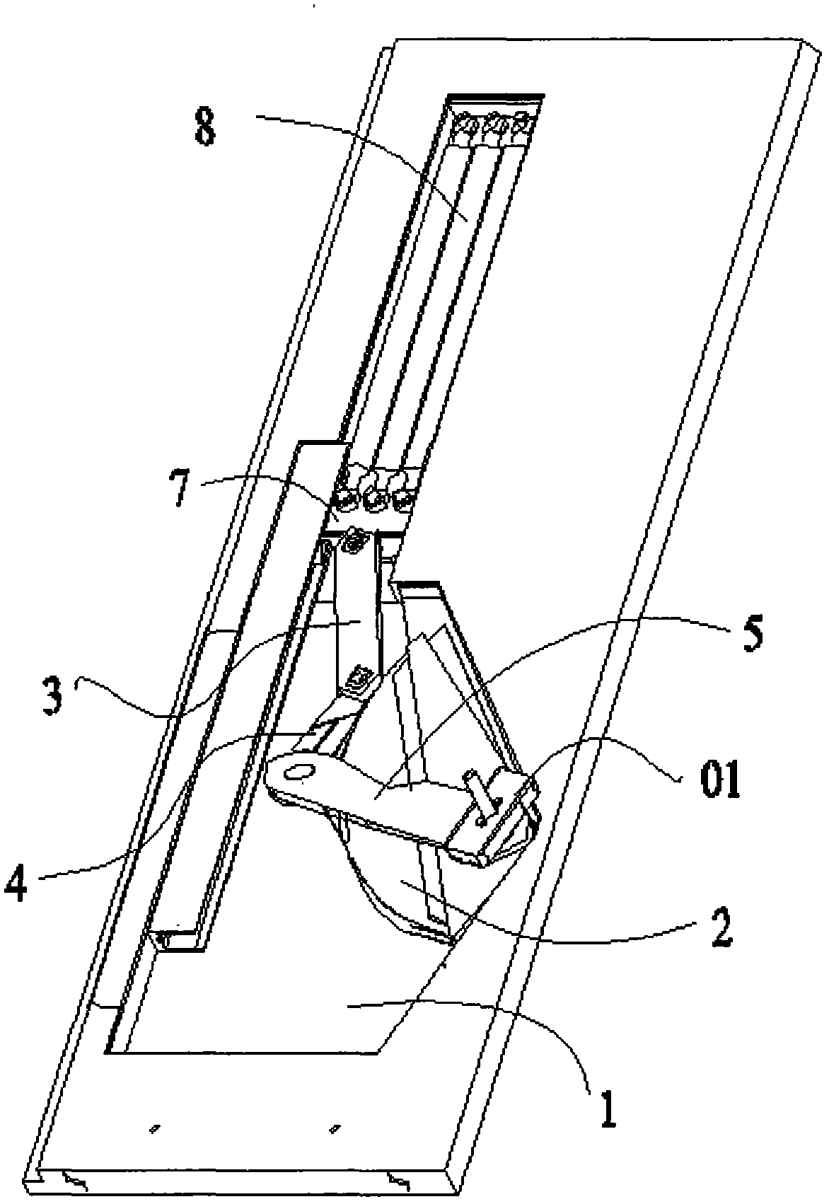 Turning mechanism and cabinet turning bed